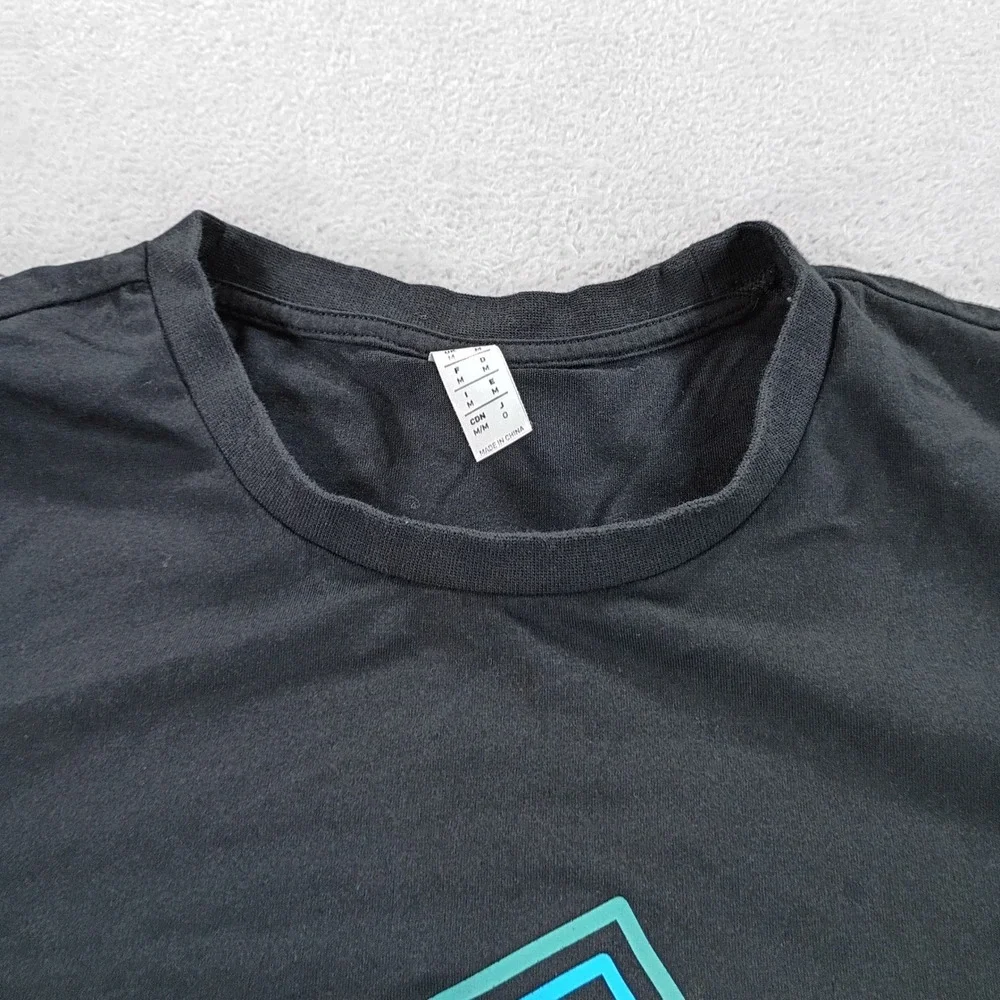Adidas Mens Climalite Graphic T-Shirt Black Medium Multi-Color Logo